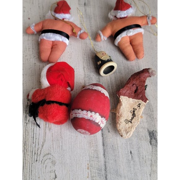 Vintage Santa clause ornament figure variety set xmas - Picture 12 of 13